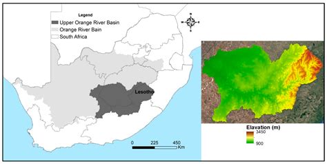 Orange River Map Africa
