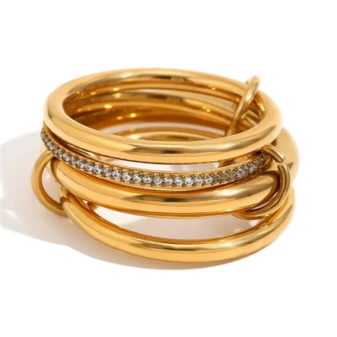 Multilayer Gold Ring – Delta Charms