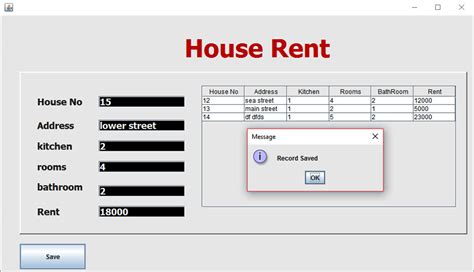 Image result for House Rent Management System Using Java Swing