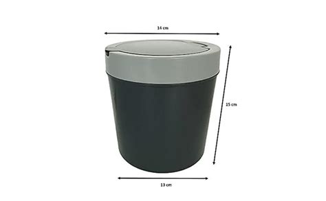 Small Portable Table Dustbin/Desk Dustbin with Attached lid and Swing ...