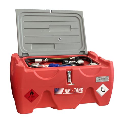 AM-TANK 40-Gallon Portable Low Profile Gasoline Transfer Tank with 12V ...