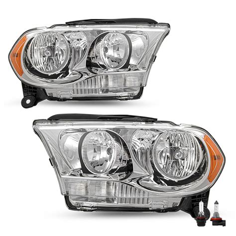 Halogen Headlight Assembly Compatible With 2011 2012 2013 Dodge Durango ...