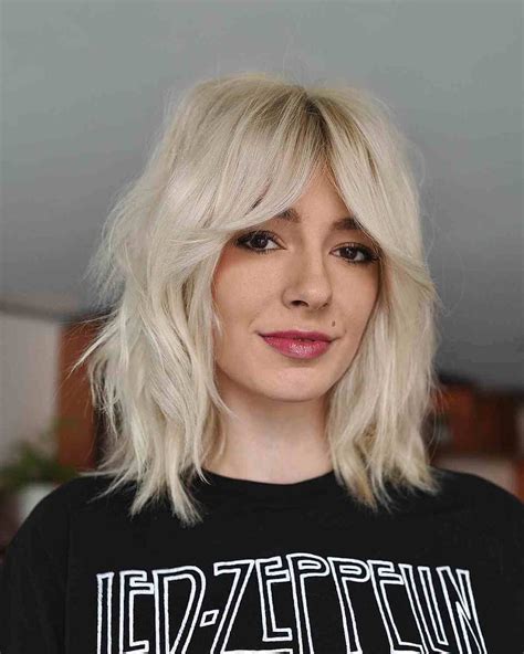 43 On-Trend Ways to Get a Shag with Curtain Bangs | Hairstyles for thin ...