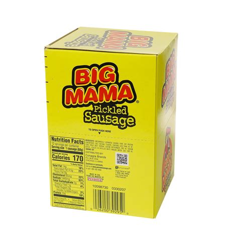 Alpha-Gal? PENROSE Big Mama Pickled Sausage, 2.4 OZ | Spoonful