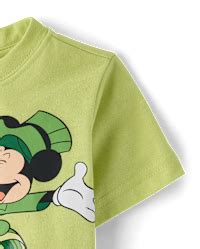 Baby And Toddler Boys Short Sleeve Mickey Mouse St. Patrick's Day ...
