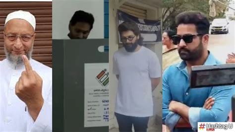 Elections 2024 : ఓటువేసిన వెంకయ్యనాయుడు, జగన్, చంద్రబాబు, ఒవైసీ ...