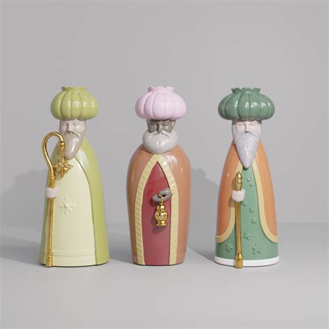 🎄 Three Wise Men Modern Nativity STL | Christmas Epiphany Figures Set ...