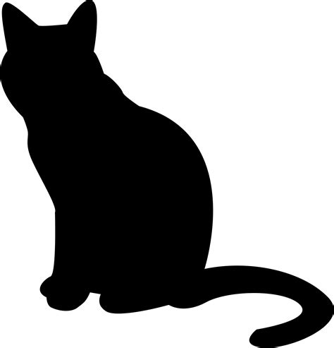 Cat Silhouette Playing
