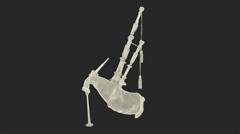 3D Mannequin with Scottish Red Bagpipes | 3D Molier International