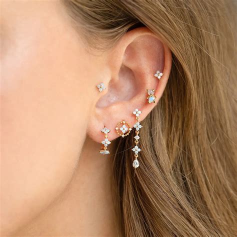 Blue Flower Stud Earrings – Viexta