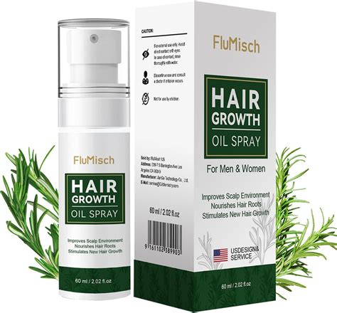 Amazon.com : FluMisch Rosemary Oil Hair Growth Spray for Hair Loss Treatments, Batana Oil for ...