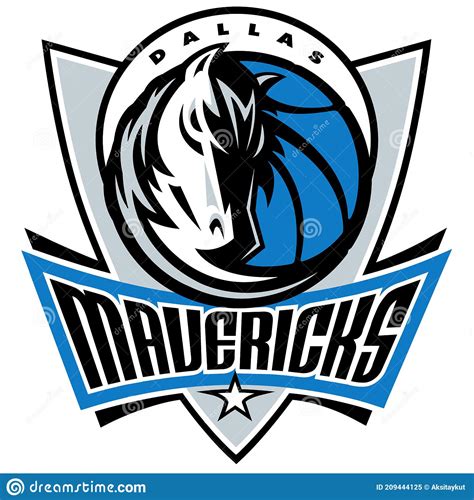 Dallas Mavericks Sports Logo Editorial Image - Illustration of referred ...