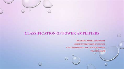 Classification of power amplifiers | PPT