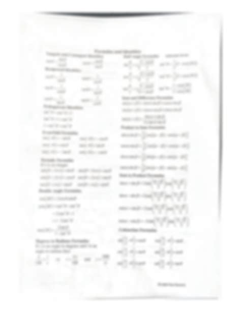 Trig Math Cheat Sheet PDF 的图像结果