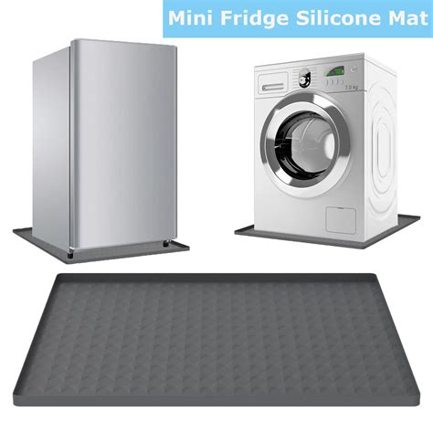 Mini-Fridge-Silicone-Mat-with-Raised-Edge-Soft-Under-Refrigerator-Mat ...