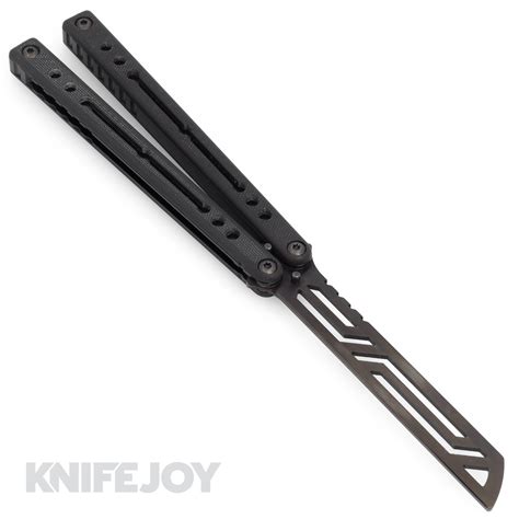 Squid Industries Knives Inked Black Nautilus V2 Balisong Butterfly Bla – KnifeJoy