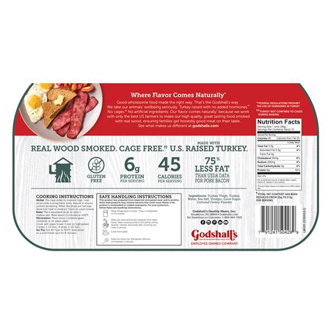 Uncured Turkey Bacon - Godshall's - Real Wood Smoked Meats Since 1945