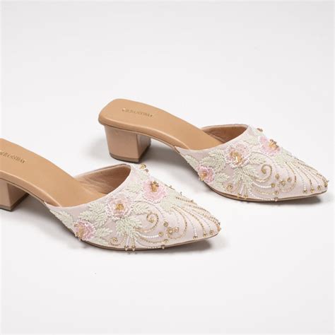 Urbansway - Roseate Mules | Exquisite Ethnic Footwear