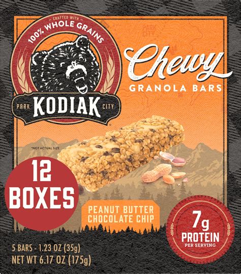 Amazon.com: Kodiak Chewy Granola Snack Bars, Peanut Butter Chocolate ...
