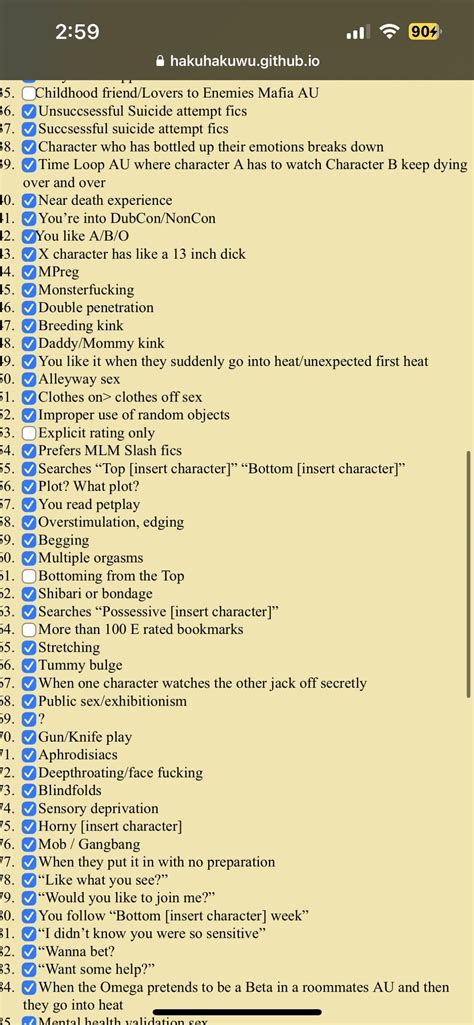 Did the rice purity test ao3 addition… : r/AO3