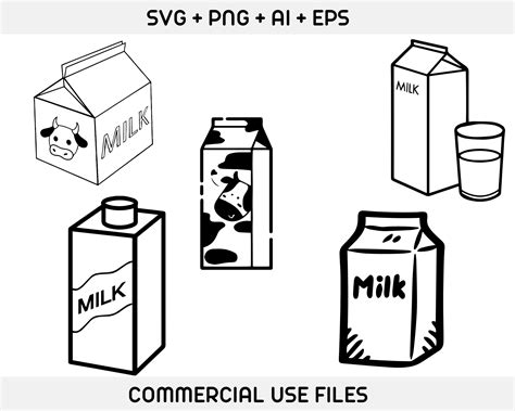 Milk Carton SVG File ,milk Carton Silhouette, Milk Carton Clip Art, New ...