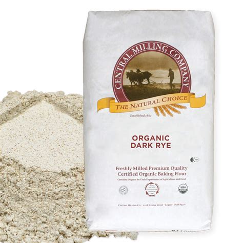 Amazon.com : 100% Organic Whole Dark Rye Flour - 25 lbs… : Grocery ...