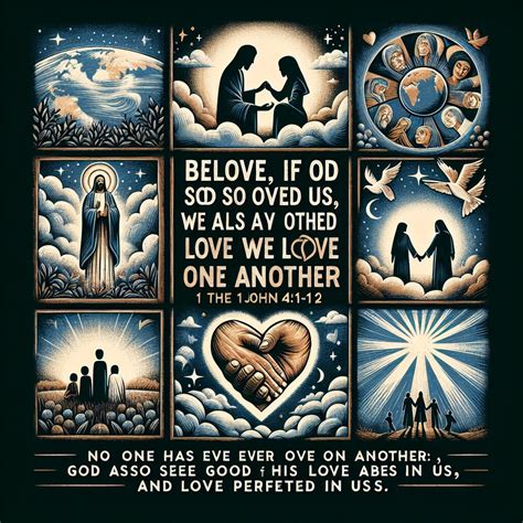 What does 1 John 4:11-12 mean? | Bible Art