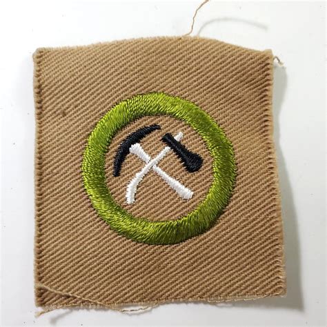 Original Boy Scout Un-used Pre 1934 Square Pioneering Merit Badge NO ...