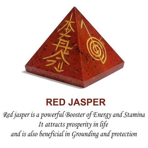 Red Jasper Reiki Pyramid – Healing Crystals India