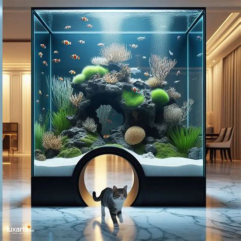 Feline Oasis: Aquariums with Cat Tunnels for Whimsical Kitty Adventures ...