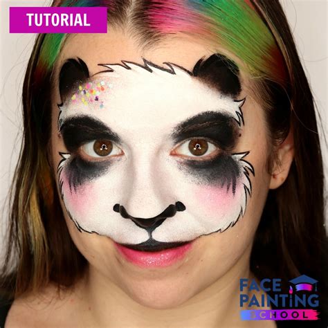 Panda Face Painting Ideas Face Painting Menu Board Digital Fast Faces