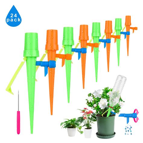 Buy Watering Spikes, 24pcs Automatic Watering Drip Irrigation System ...