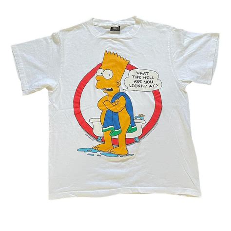 Vintage Bart Simpson T Shirt Size Large Bart... - Depop
