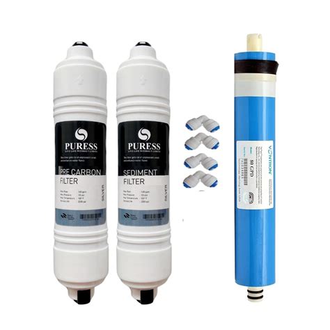 PURESS 80 GPD RO Membrane, Carbon, Sediment Filter for Water Purifiers ...