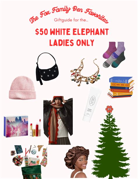 $50 white elephant for women gift guide — The Fox Family Den