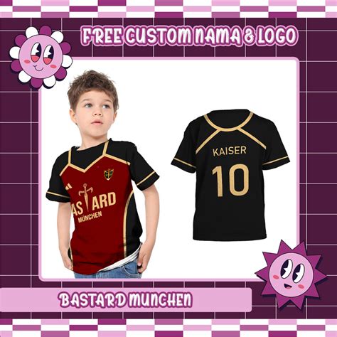 Jual Baju Kaos Tshirt Anak Jersey Club Blue Lock Bastard Munchen Full ...