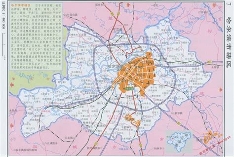 哈尔滨地图高清全图 _排行榜大全