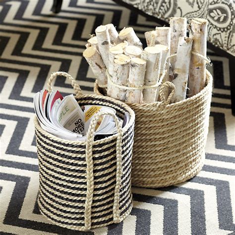Stitched Jute Rope Basket | Ballard Designs