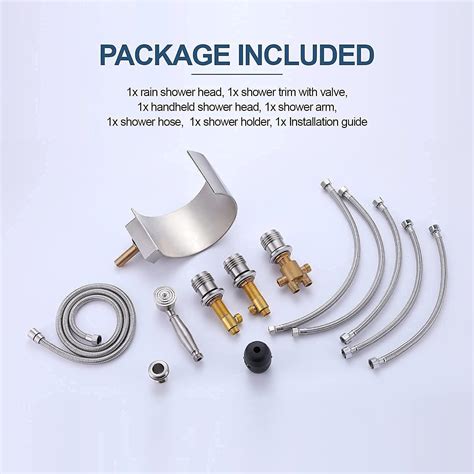 Buy AZOS Waterfall Tub Faucets with Handheld Shower, Deck-mounted 5 ...