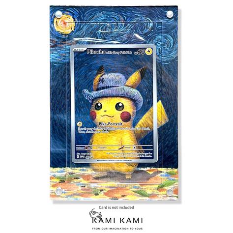 Pikachu Van Gogh Custom Pokémon Card Display Frame Case - Etsy