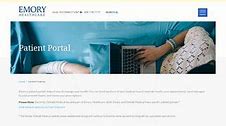 Emory blue patient portal