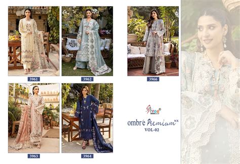 Ombre Premium Vol 2 Nx Shree Fabs Pure Cotton Pakistani Salwar Suits M ...