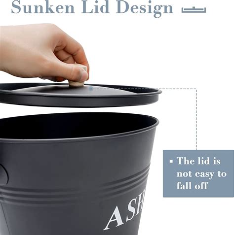 Buy INNO STAGE Mini Ash Bucket with Lid, Shovel and Broom, Fireplace ...