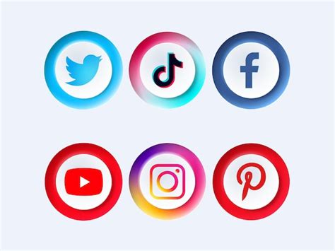 Social media logo | Premium Vector