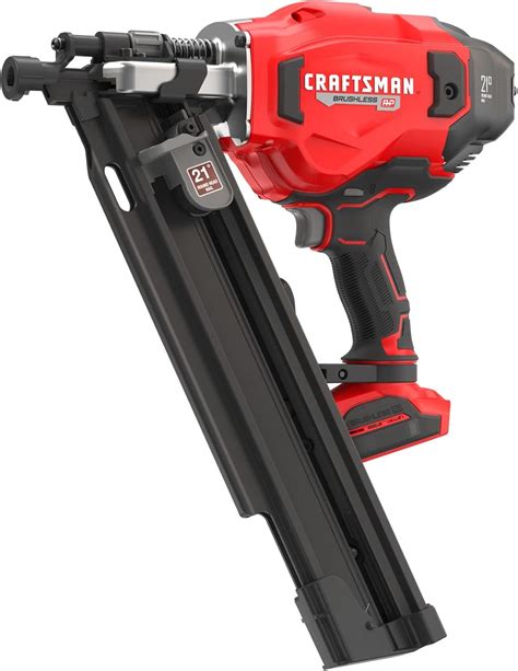 CRAFTSMAN V20 Brushless Cordless 21 Degree Framing Nailer, Tool Only ...