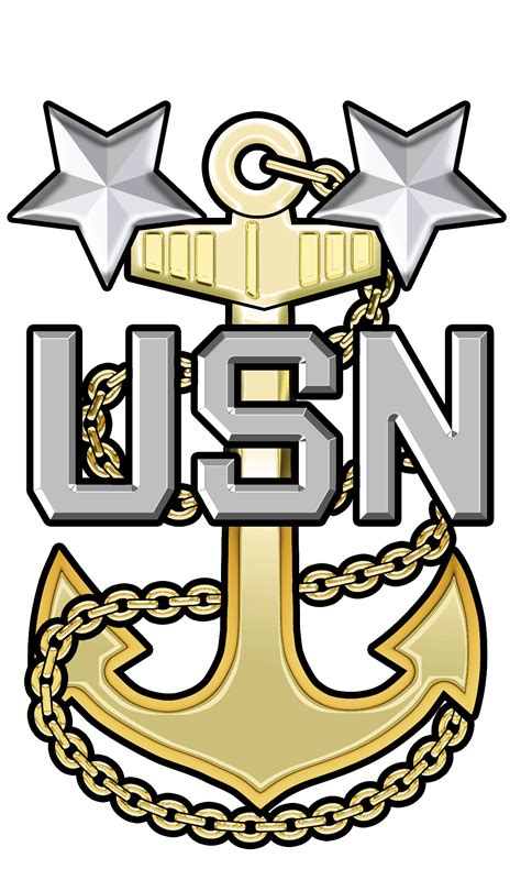 Navy Chief Anchors Navy Chief "Tri Anchor" Two Finger Ring CPO Chief