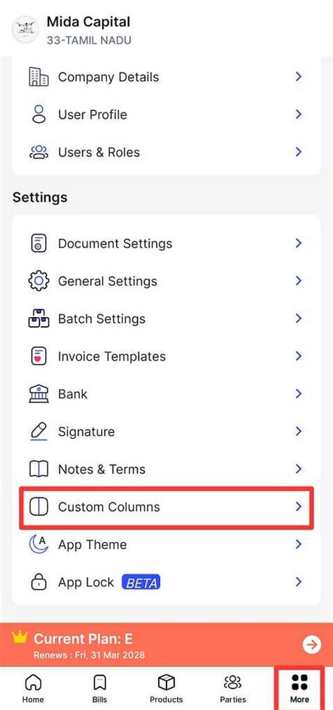 How to add item custom fields only for specific documents on mobile ...