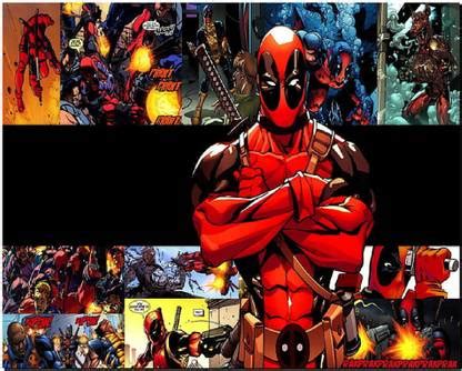 SKY DOT deadpool collage comics sword wallpaper Mousepad - SKY DOT ...