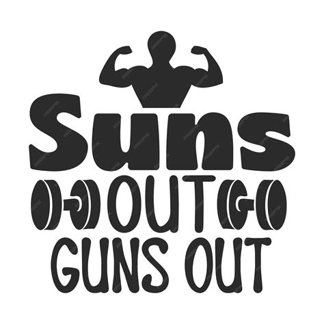 Premium Vector | Suns out guns out
