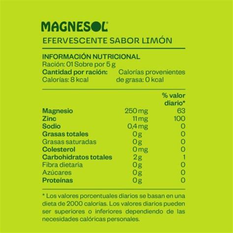 Buy Magnesol limon from Peru Magnesium 5 gr Chloride with Zinc Oxide ...